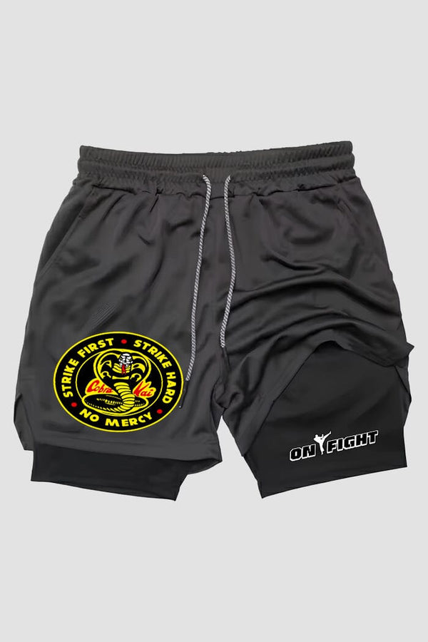 Short de compressão  2 em 1 karate Cobra Kai Strike