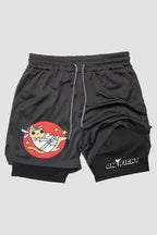 Short de compressão 2 em 1 karate Karate Cat shorts Karate OnFight 