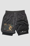 Short de compressão 2 em 1 karate Karate Crane shorts Karate OnFight 