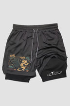 Short de compressão 2 em 1 karate Karate Crane shorts Karate OnFight 