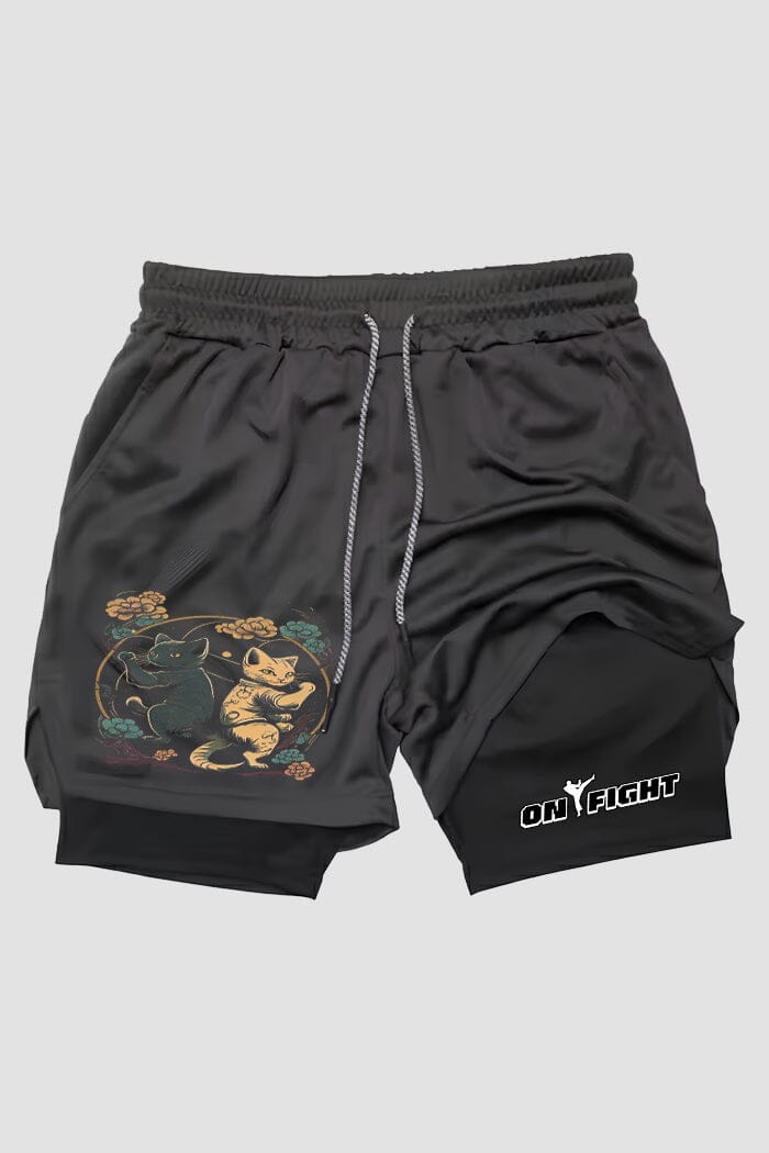 Short de compressão 2 em 1 karate Karate Crane shorts Karate OnFight 
