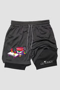 Short de compressão 2 em 1 karate Karate Lego shorts Karate OnFight 