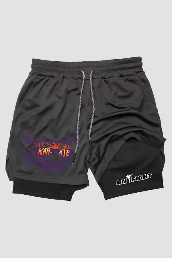 Short de compressão  2 em 1 karate Karate Tiger