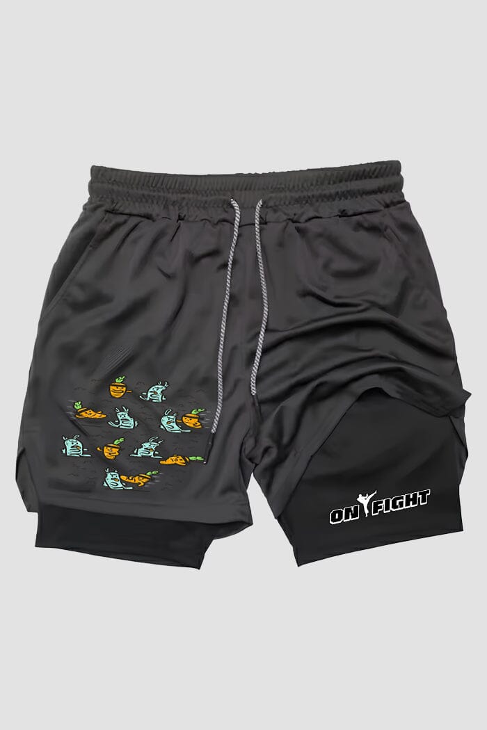 Short de compressão 2 em 1 karate Karate Vs Zombie shorts Karate OnFight 