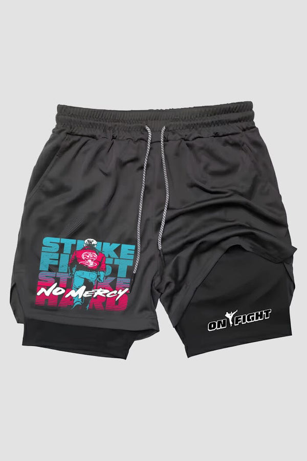 Short de compressão  2 em 1 karate strik First