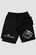 Short de compressão 2 em 1 MMA Cage Warrior shorts MMA OnFight 