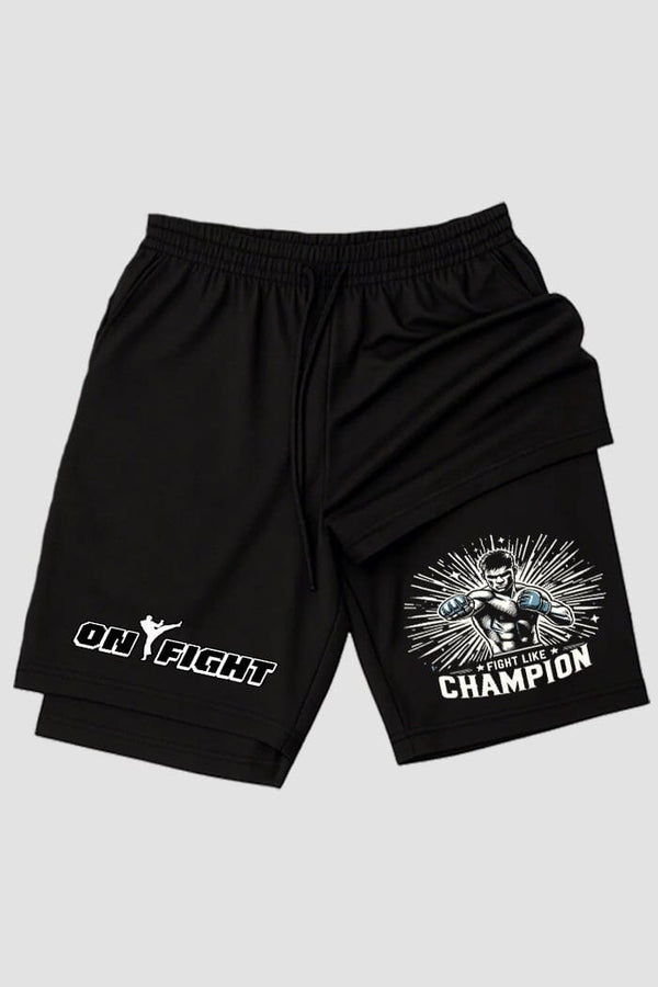 Short de compressão 2 em 1 MMA Champion