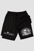 Short de compressão 2 em 1 MMA Fight Like Champion shorts MMA OnFight 