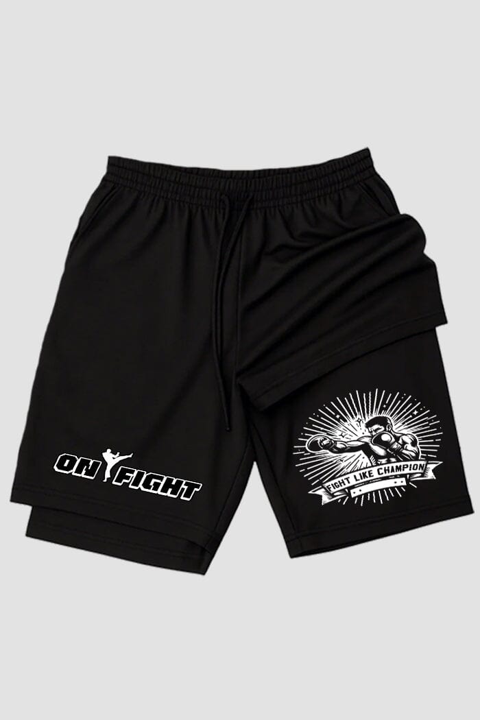 Short de compressão 2 em 1 MMA Fight Like Champion