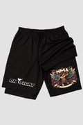 Short de compressão 2 em 1 MMA Iron Fighter shorts MMA OnFight 