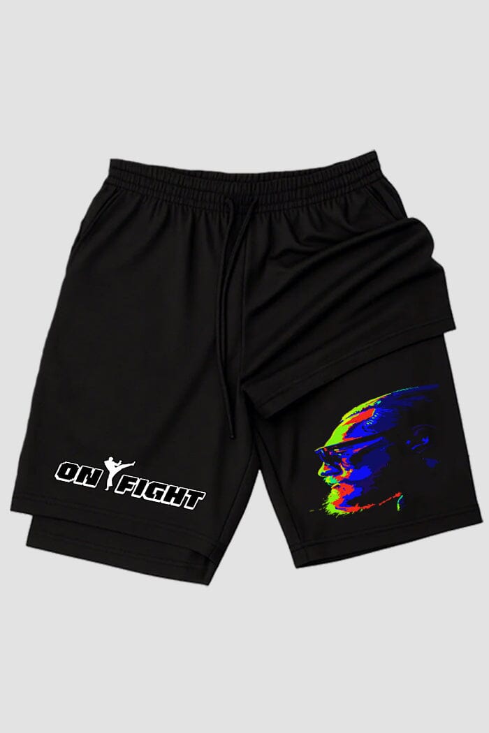 Short de compressão 2 em 1 MMA Mma Fist Power shorts MMA OnFight 