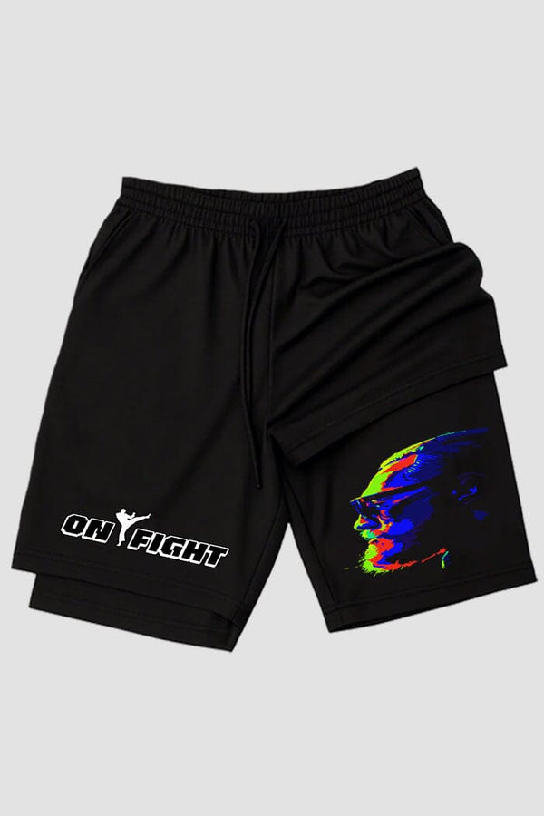 Short de compressão  2 em 1 MMA Mma Fist Power