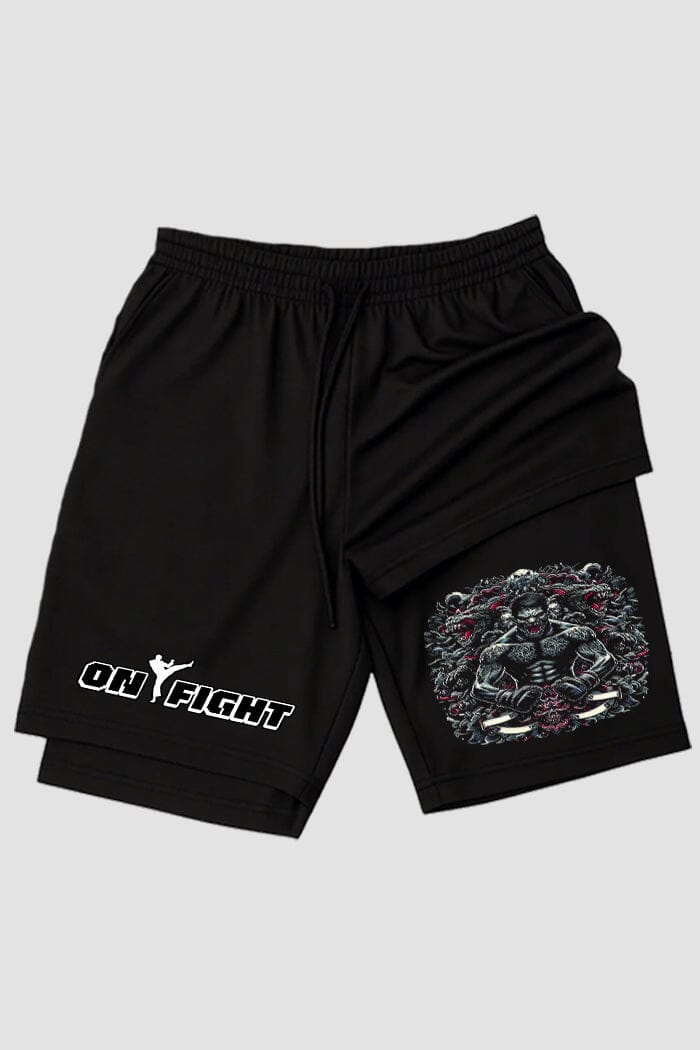Short de compressão 2 em 1 MMA Muay Thai Tigers