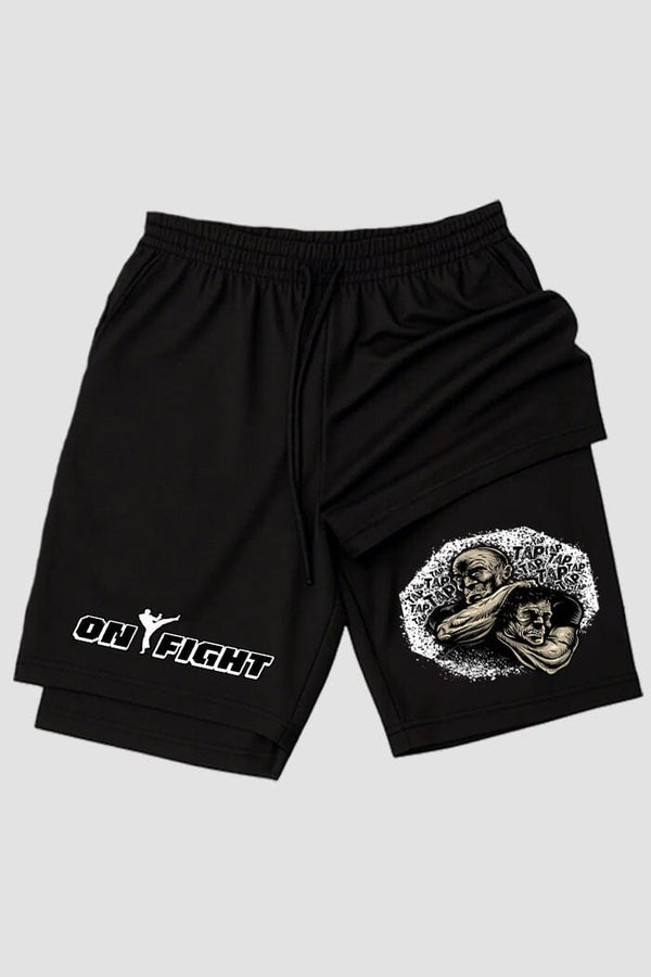Short de compressão 2 em 1 MMA Tap Or Nap