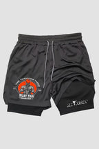 Short de compressão Muay Thai 2 em 1 Thai Tiger Shrine shorts Muay thai OnFight 
